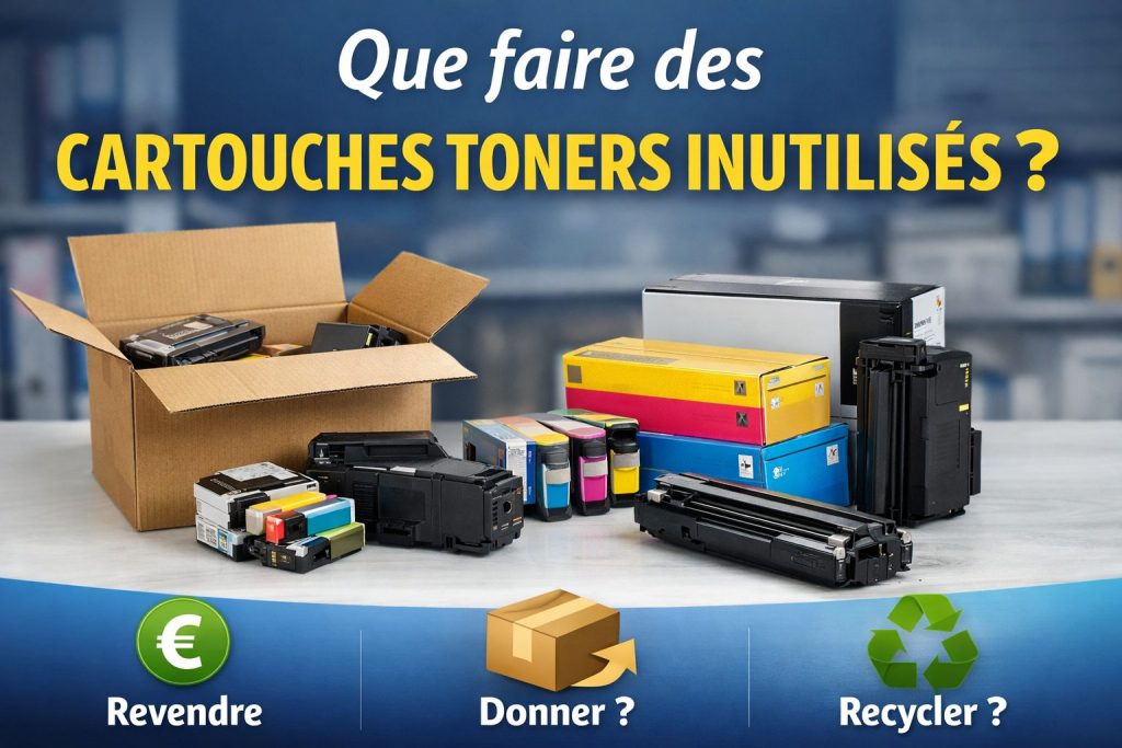 cartouches toners inutilisés que faire valorisation stock rachat consommables imprimante