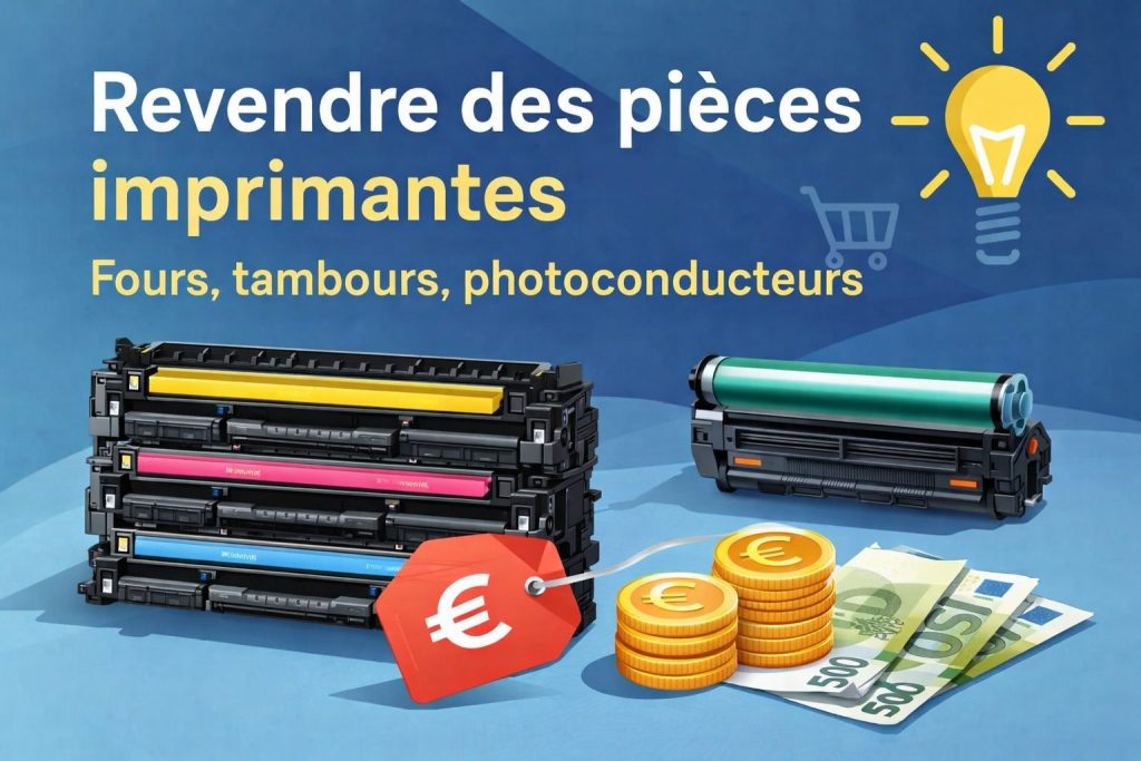 revendre pieces imprimantes fours tambours photoconducteurs rachat consommables imprimante valorisation stock