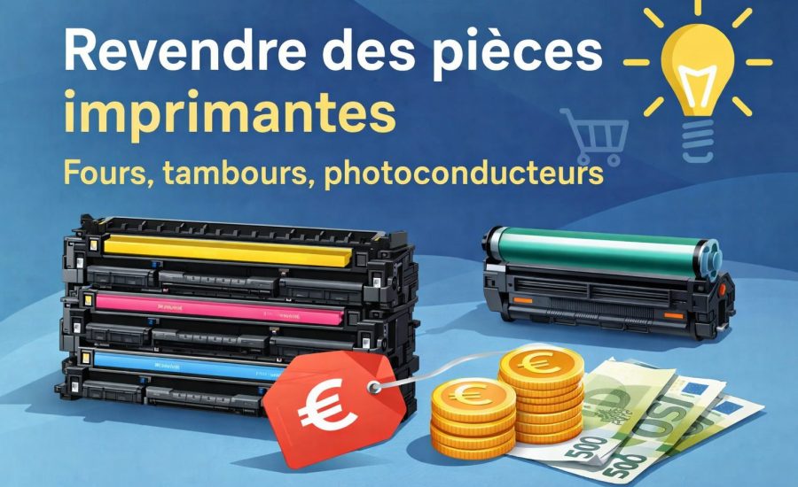 revendre pieces imprimantes fours tambours photoconducteurs rachat consommables imprimante valorisation stock