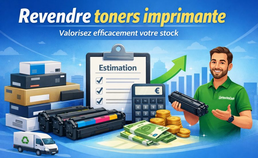 revendre toners imprimante valorisation stock rachat consommables imprimante